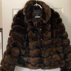 International Concepts Faux Fur Jacket Medium